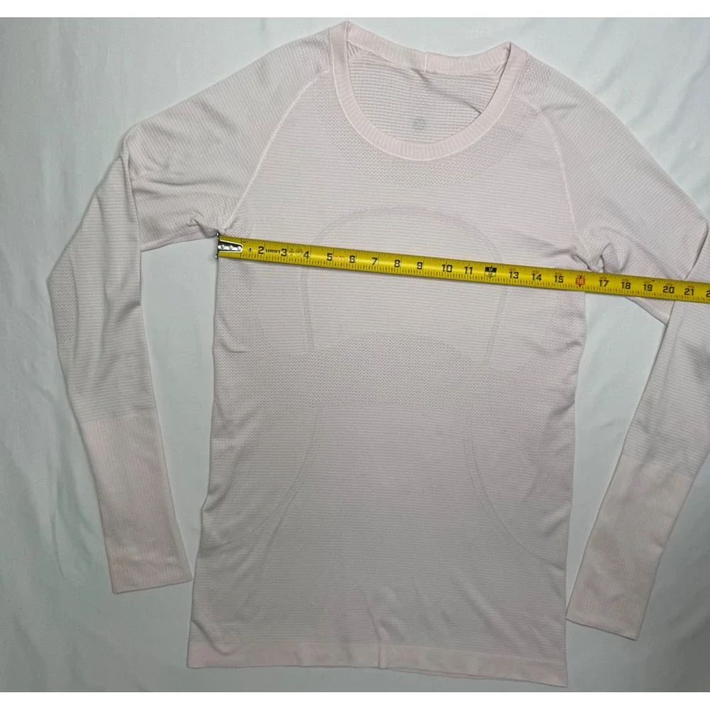 Lululemon Swiftly Tech Long‎ Sleeve 2.0 Pink Crewneck Training Shirt Womens 10